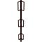 Gel�nderstolpe � 33,7 mm | til folde-stilladsbuk 'Compakt S' | Hj�rnegel�nderstolpe | lakeret
